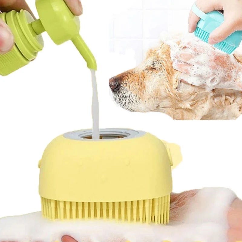 Escova de Banho Massageadora para Pets