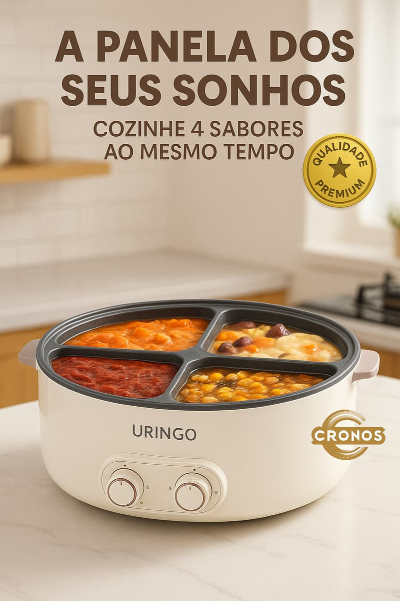Panela Multifuncional 4 em 1 - MAIS PRATICIDADE NA COZINHA COM 6L