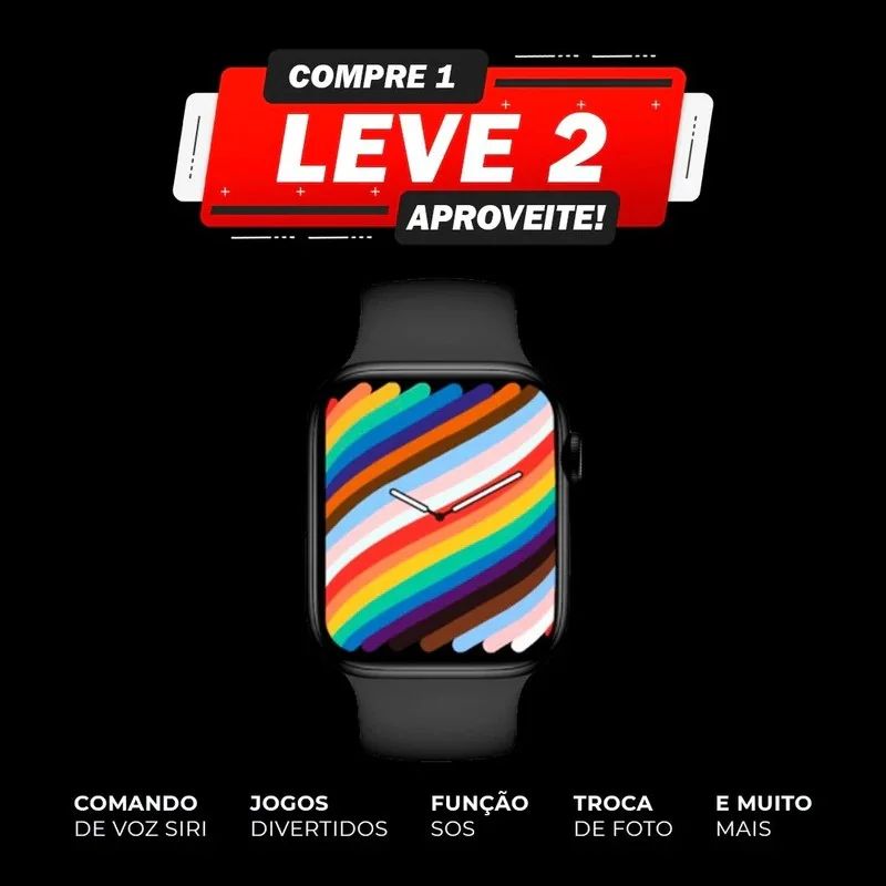 PROMOÇÃO - IWO 14 Series 7 Pro Max - COMPRE 1 LEVE 2 + 4 brinde e [FRETE GRÁTIS] 10x