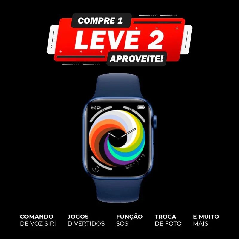 PROMOÇÃO - IWO 14 Series 7 Pro Max - COMPRE 1 LEVE 2 + 4 brinde e [FRETE GRÁTIS] 10x