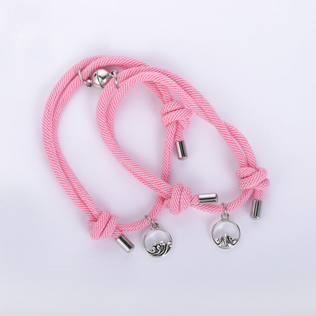 NIUYITID Couple Bracelet For Women Men Fashion Adjustable Magnetic Attract Each Other Long-Distance Love Jewelry Drop Ship