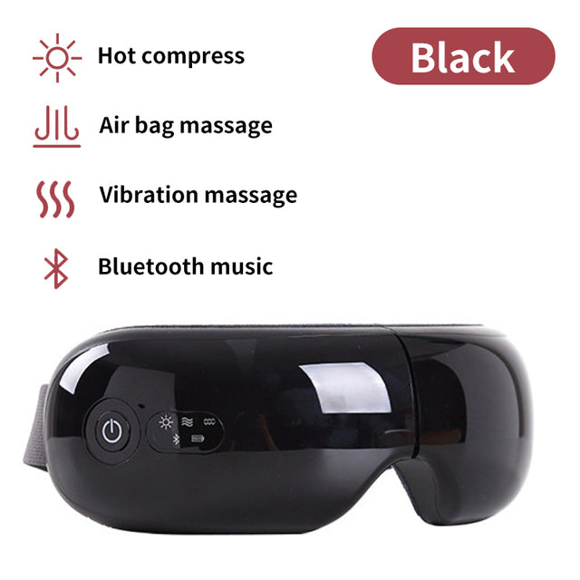 Rechargeable Smart Eye Massager Facial Massager Bluetooth Music Foldable Air Pressure Heating Relieve Eye Fatigue Massage Relax
